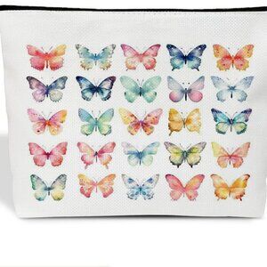 Aesthetics Makeup Bag for Women, Butterfly Gifts for Women Butterflies Lover Gif